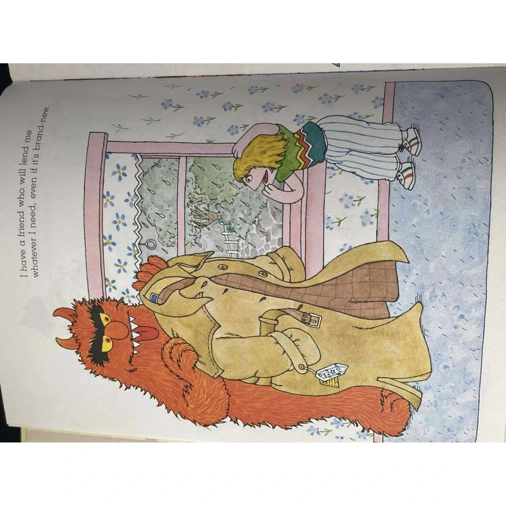Sesame Street‎ I Have A Friend Book Jim Henson Muppets 1981 vintage